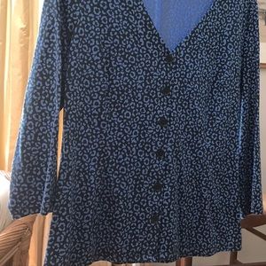 Boden 3/4 sleeve cotton/modal button down top - 8